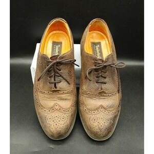 Timberland Men's  Waterproof Brown Leather Wingtip Oxford Shoes 96090, Size 8 M